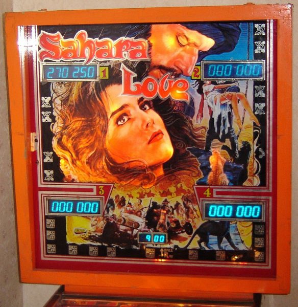Sahara Love pinball machine (1984)