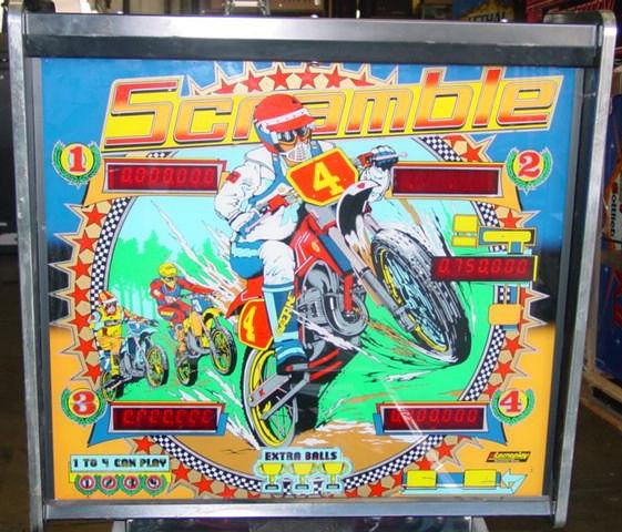 Scramble pinball machine (1987)