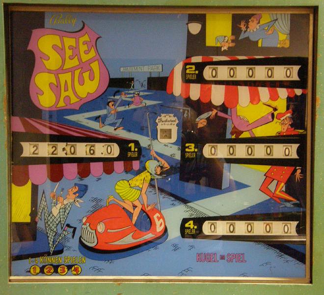 See Saw pinball machine (1970)
