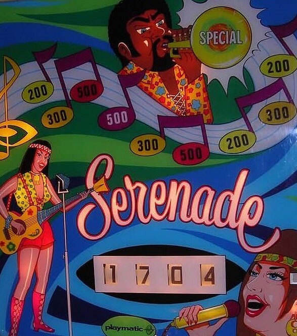 Serenade pinball machine (1969)