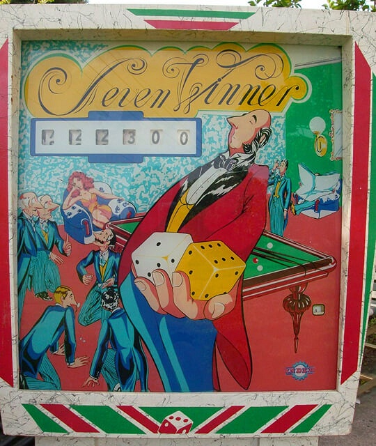 Seven Winner pinball machine (1973)