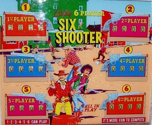 Six Shooter pinball machine (1966)