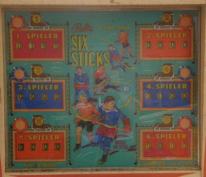 Six Sticks pinball machine (1966)