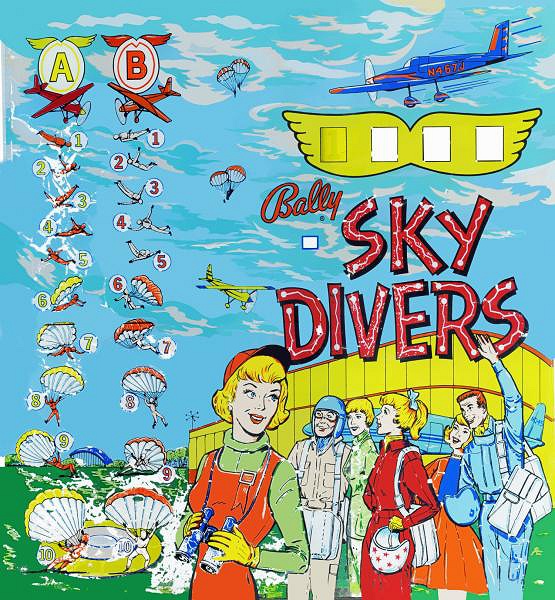 Sky Divers pinball machine (1964)