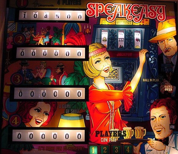 Speakeasy pinball machine (1977)