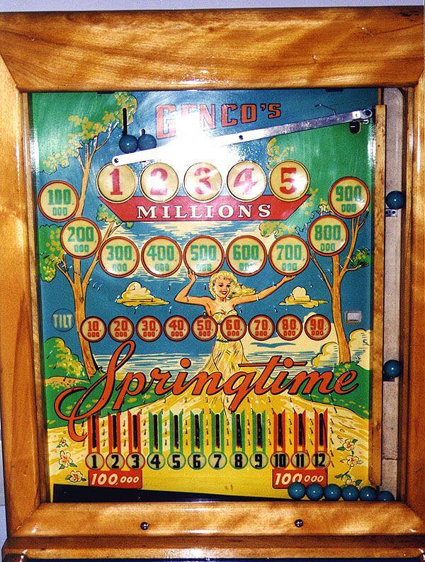 Springtime pinball machine (1952)