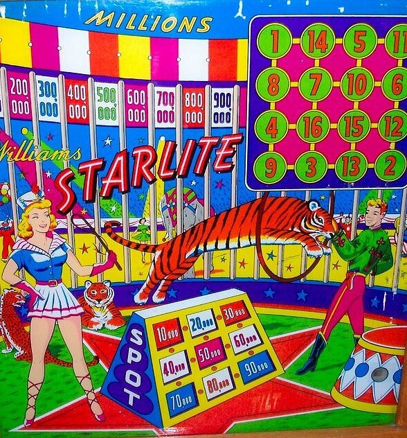 Starlite pinball machine (1953)