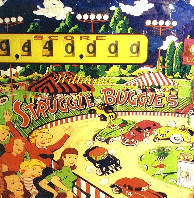 Struggle Buggies pinball machine (1953)