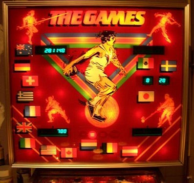 The Games pinball machine (1985)