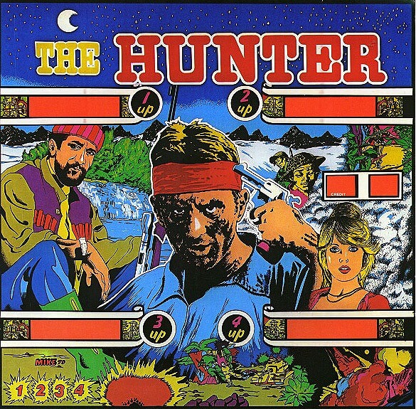 The Hunter pinball machine (1980)