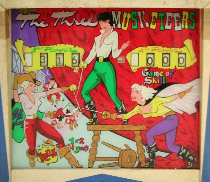 The Three Musketeers pinball machine (1964)