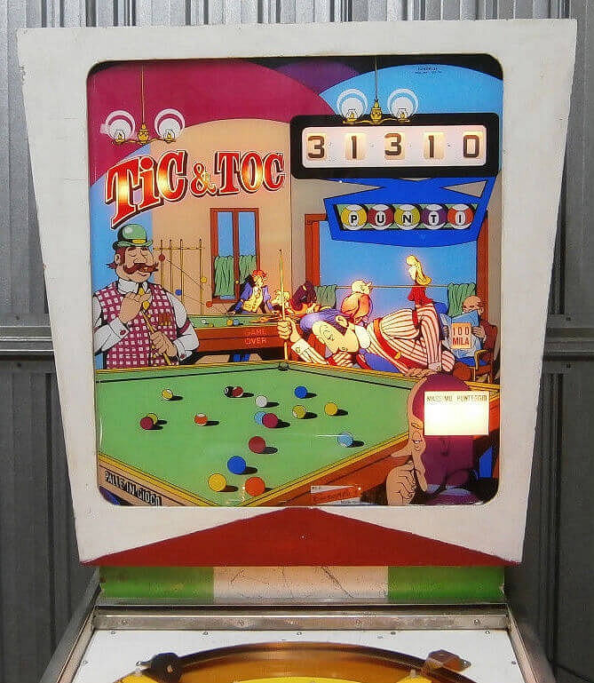 Tic Toc pinball machine (1974)