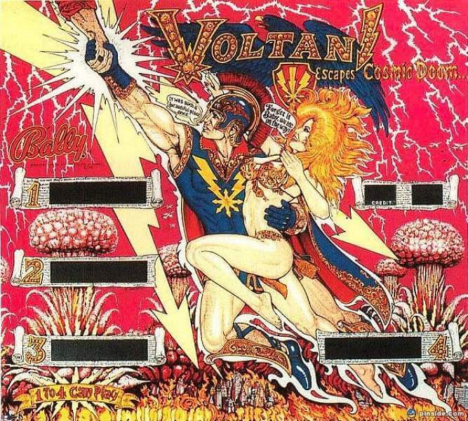 Voltan Escapes Cosmic Doom pinball machine (1978)
