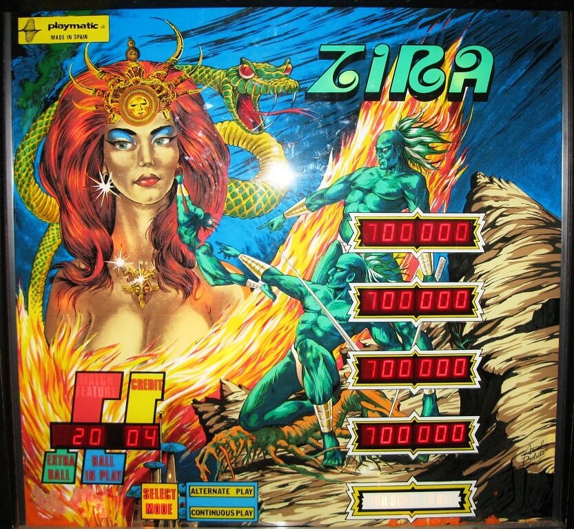 Zira pinball machine (1980)