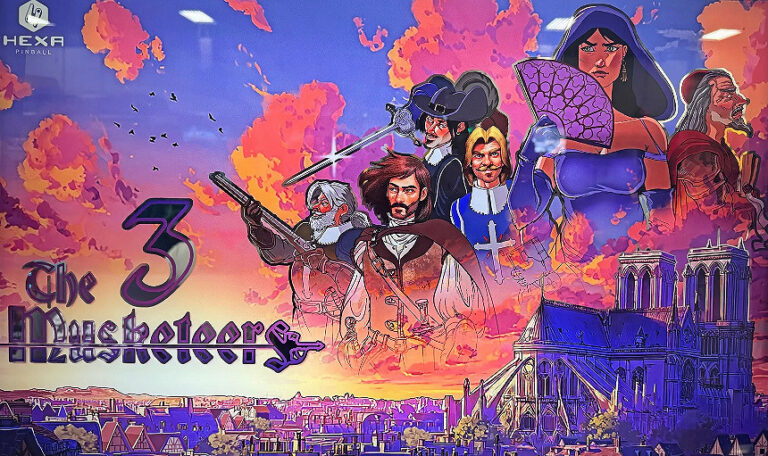 The 3 Mustketeers Elegance pinball machine (2026)