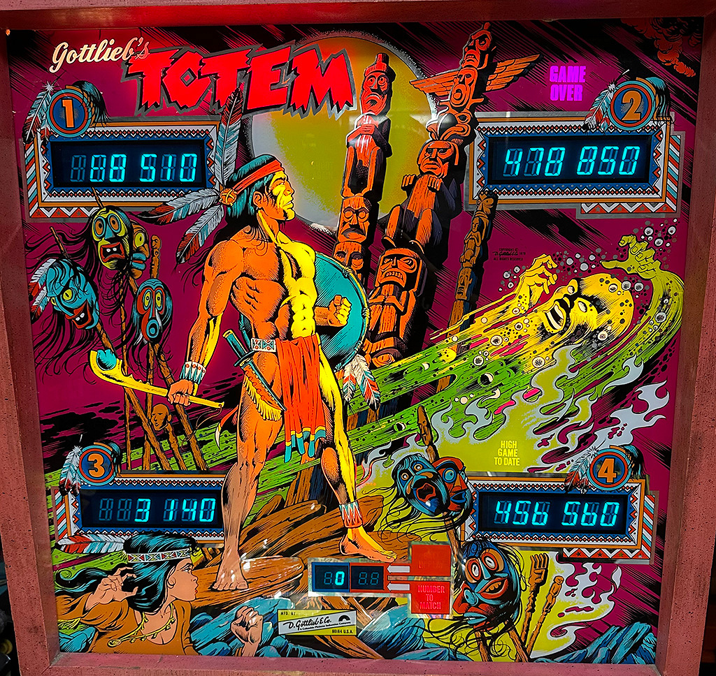 Totem pinball machine (1979)