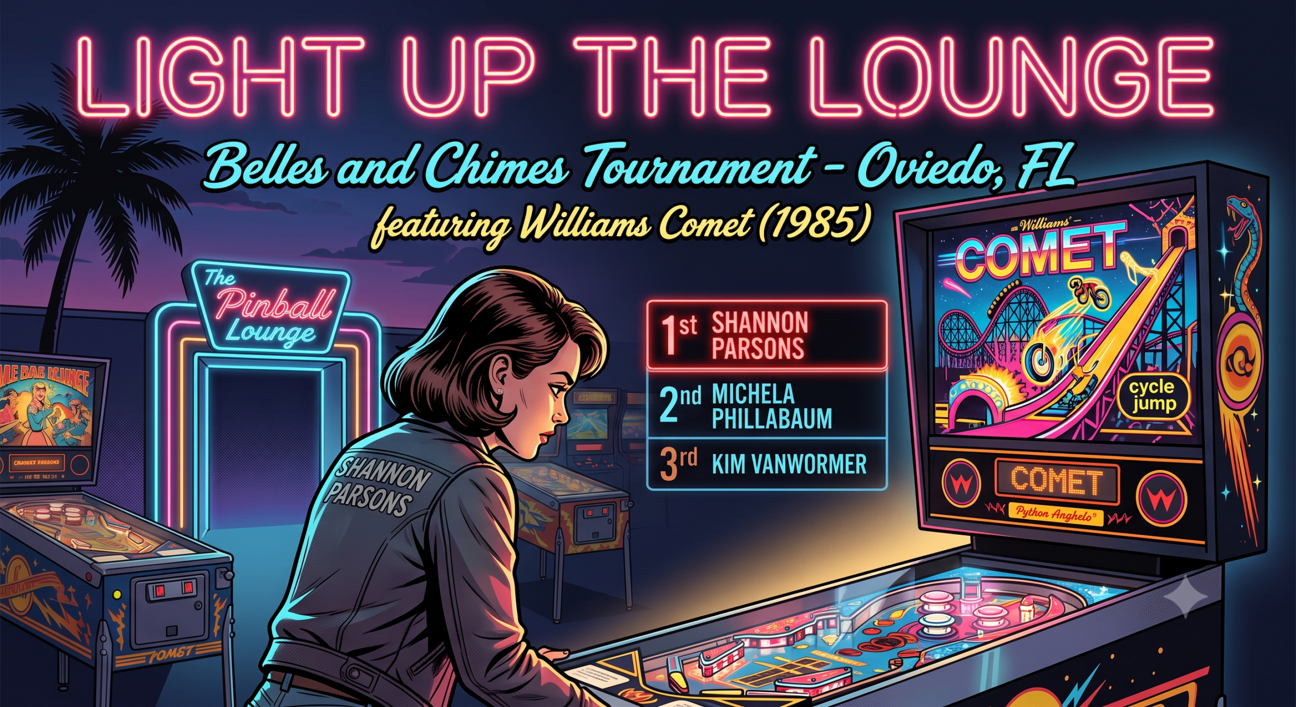 Shannon Parsons Runs the Comet at Light Up the Lounge