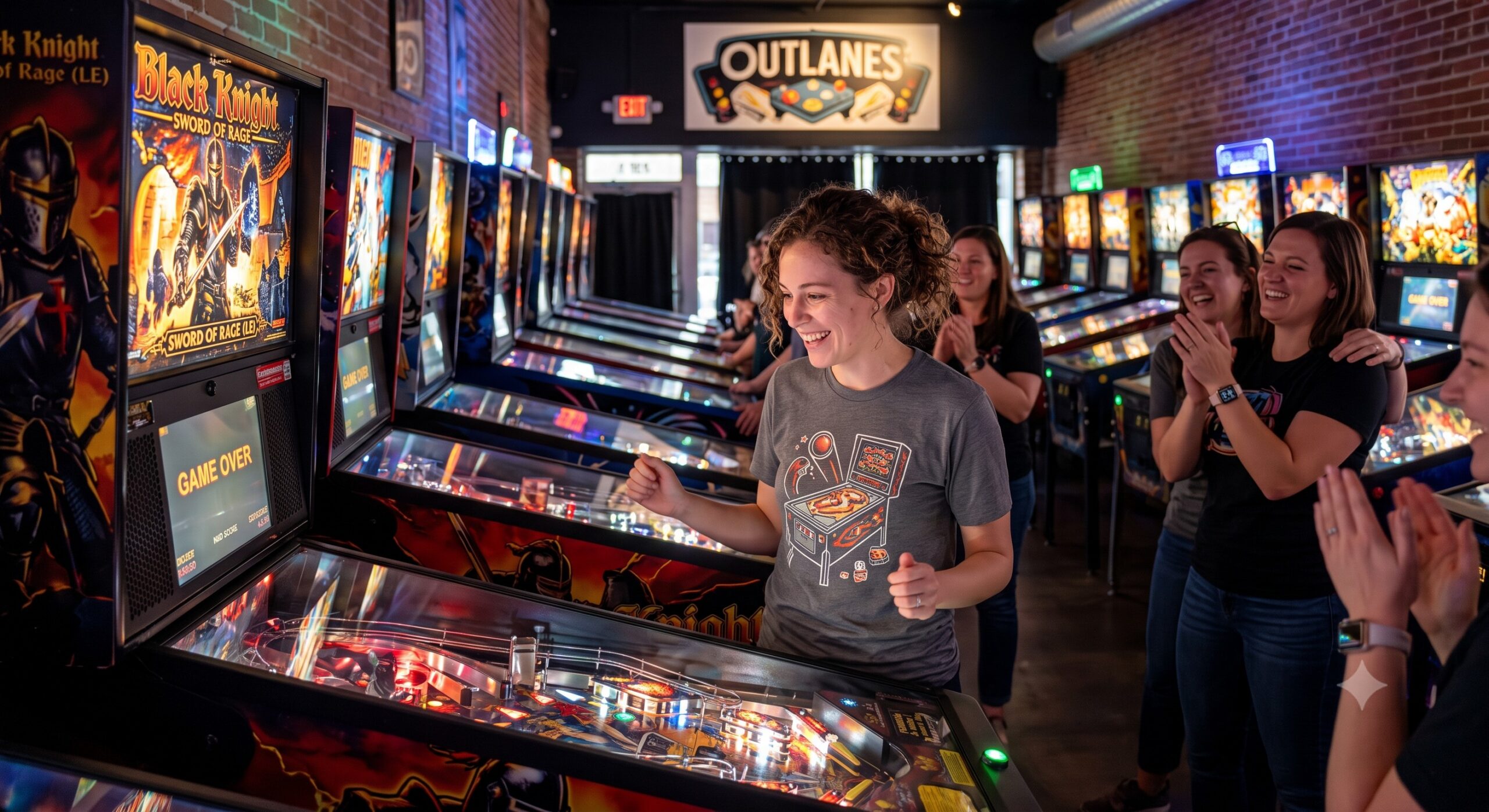 Womens pinball tournament