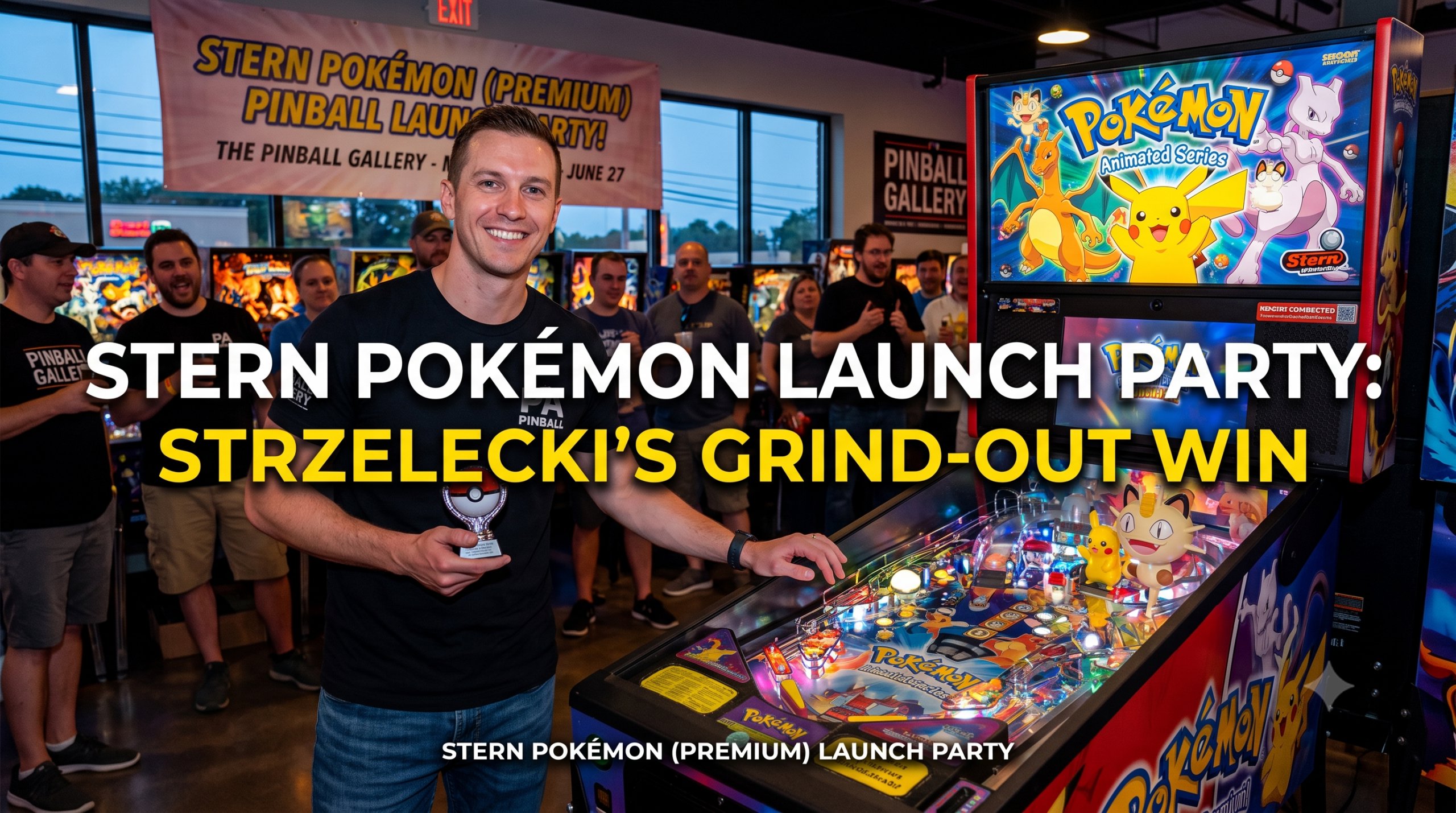 Matt Strzelecki Wins Pinball Gallery Pokémon Launch Party in Malvern
